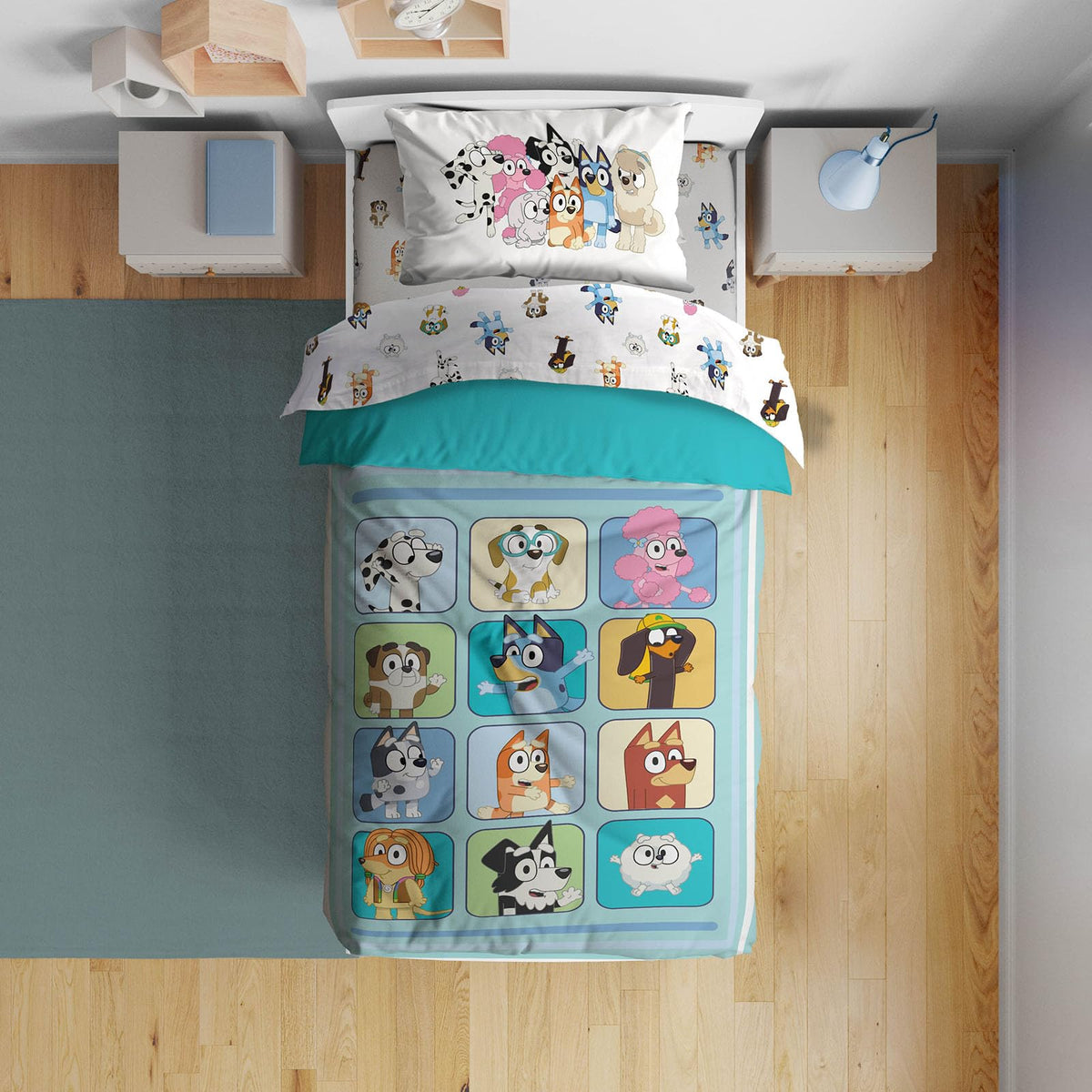 Sunny Side Up Bluey comforter for toddlers adds cozy bedtime warmth