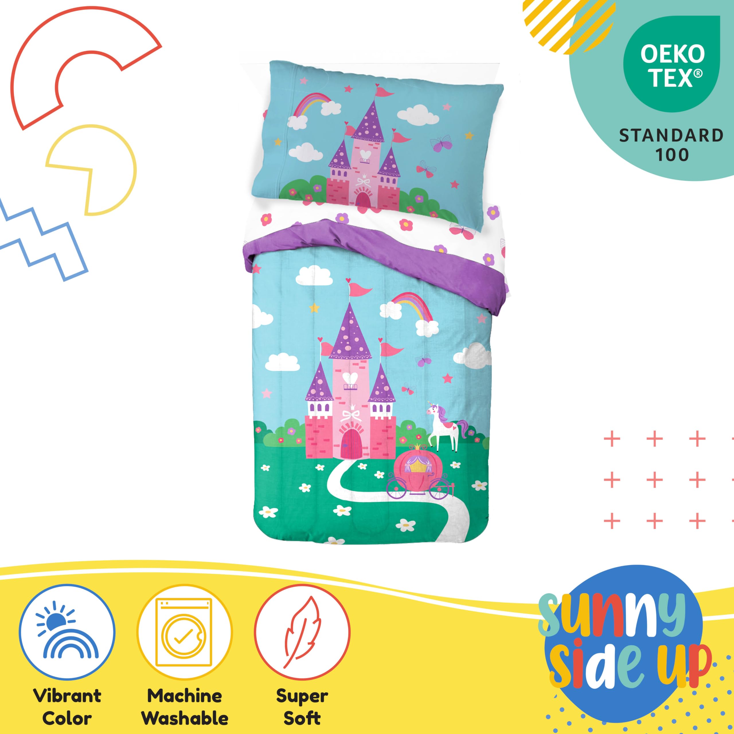 Sunny Side Up Magic Castle pillowcase set provides gentle bedtime routine for kids