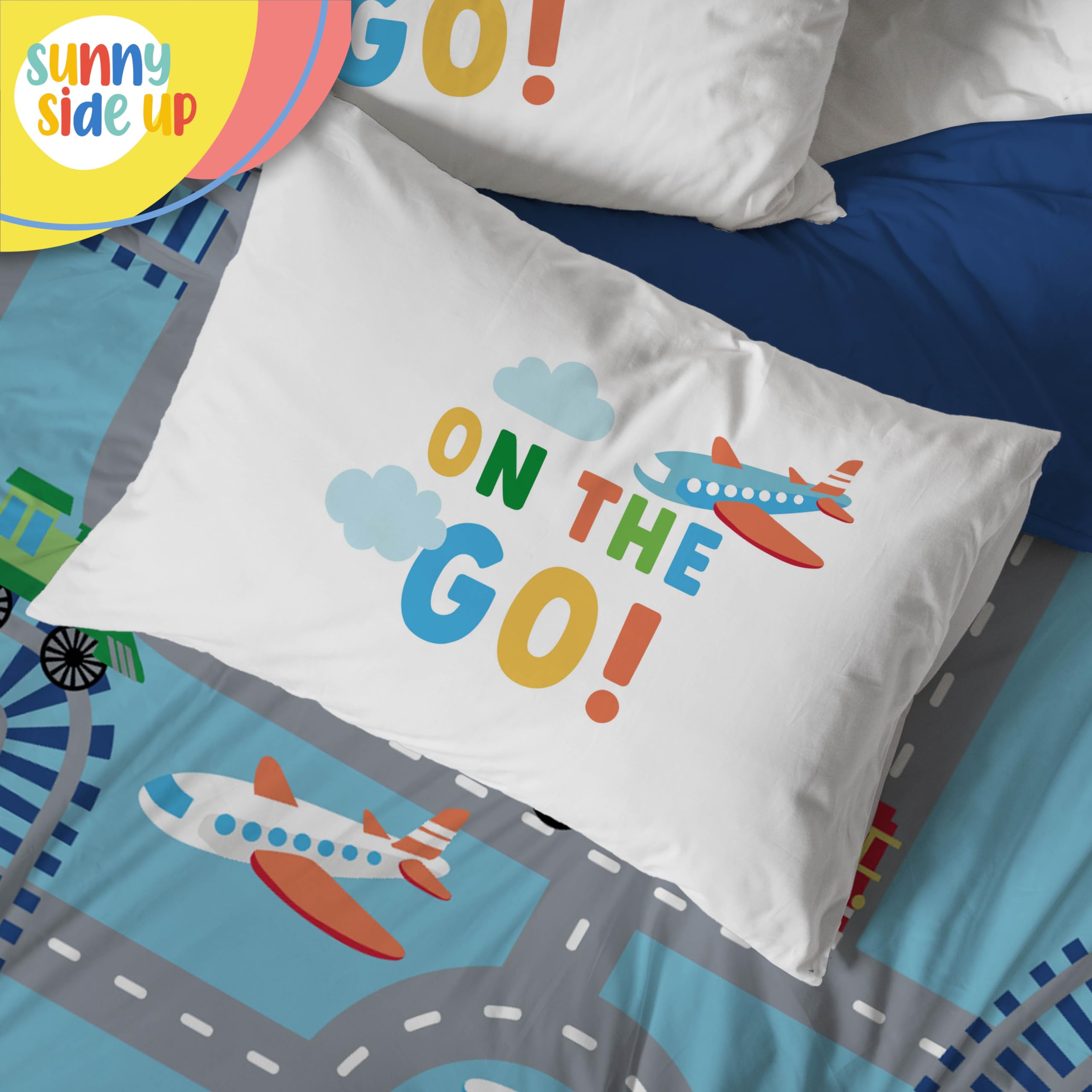 Sunny Side Up bedding decor, vibrant and inviting toddler bedroom