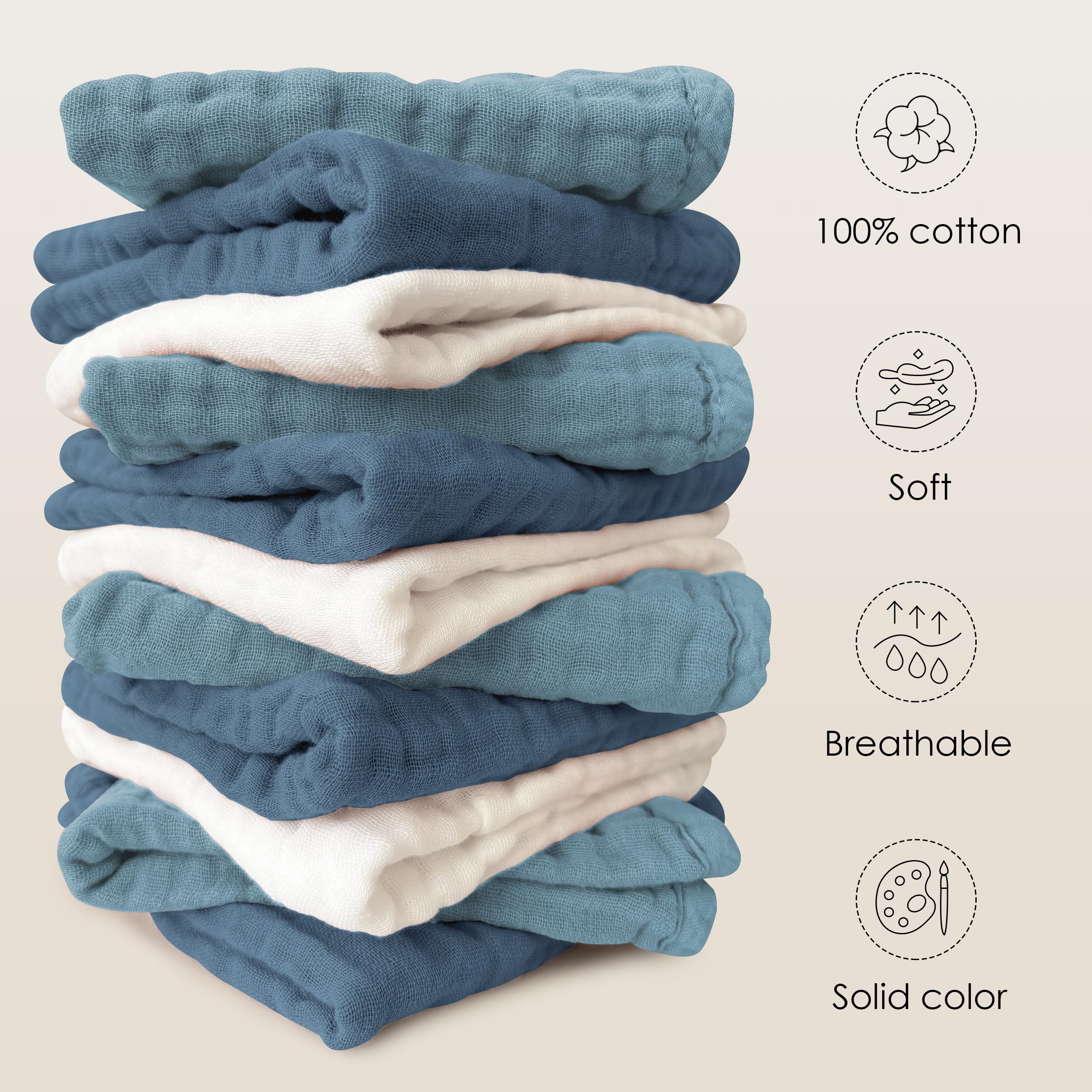 Sunny zzzZZ washcloth shown as burp cloth or nursing cover on the go.