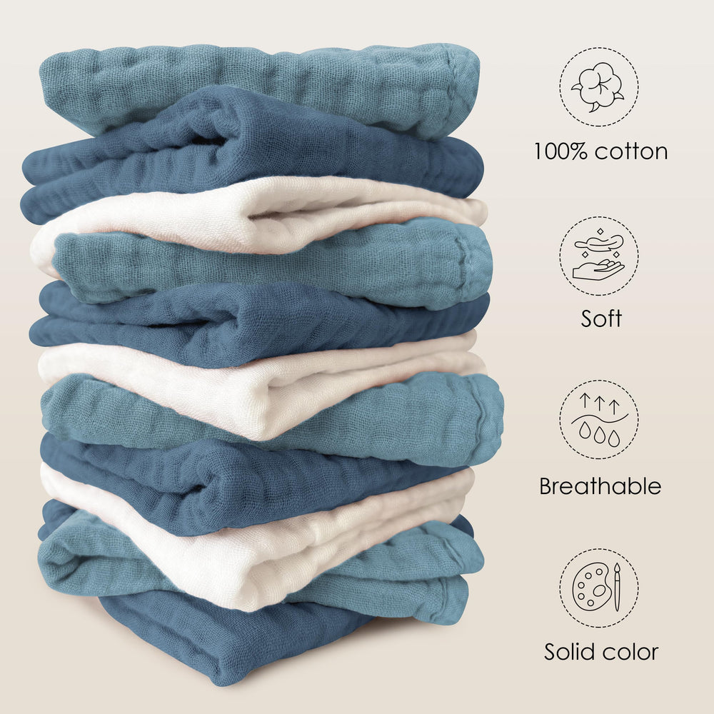 Sunny zzzZZ washcloth shown as burp cloth or nursing cover on the go.