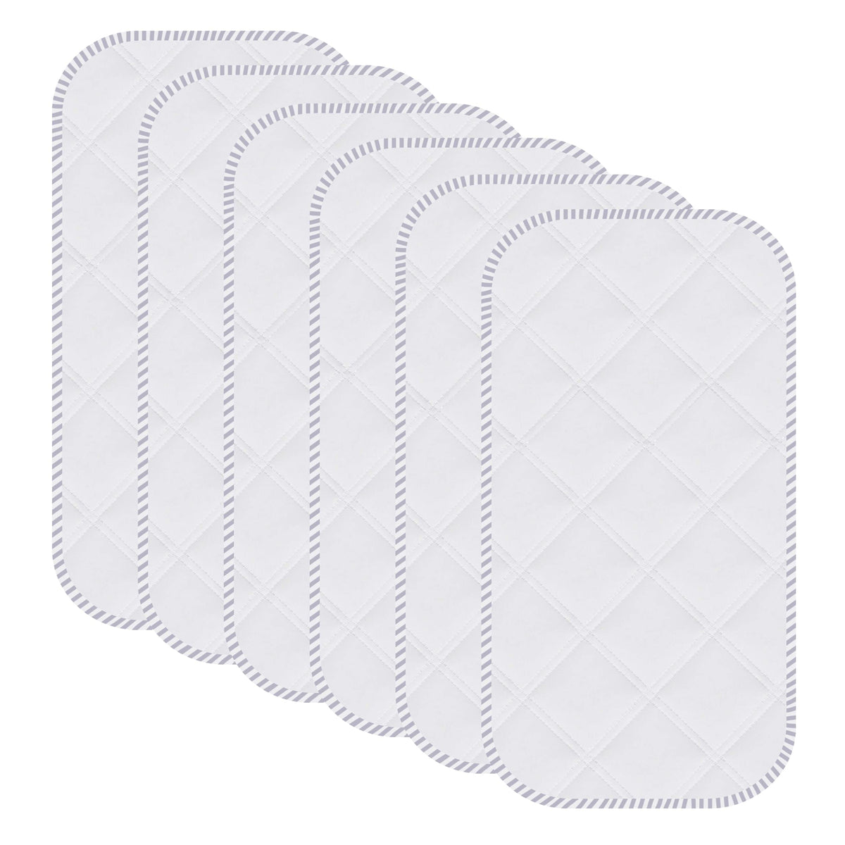 Sunny zzzZZ changing pad liners flat lay show six-pack durable protection.