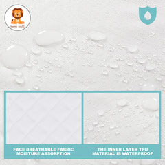 Sunny zzzZZ quilted ultra-soft fabric detail emphasizes cozy baby care surface.