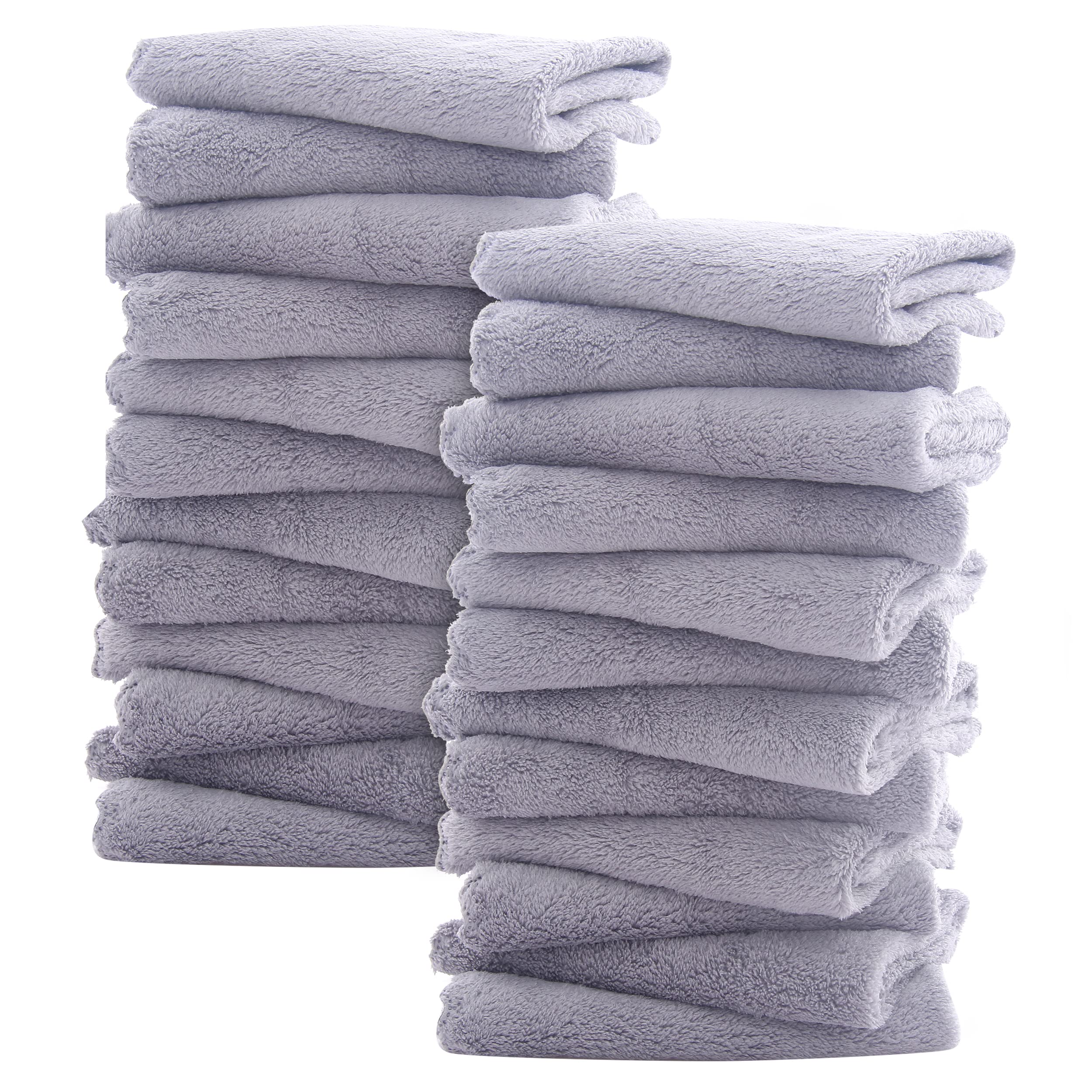 Sunny zzzZZ ultra-soft washcloths in coral fleece for gentle baby care