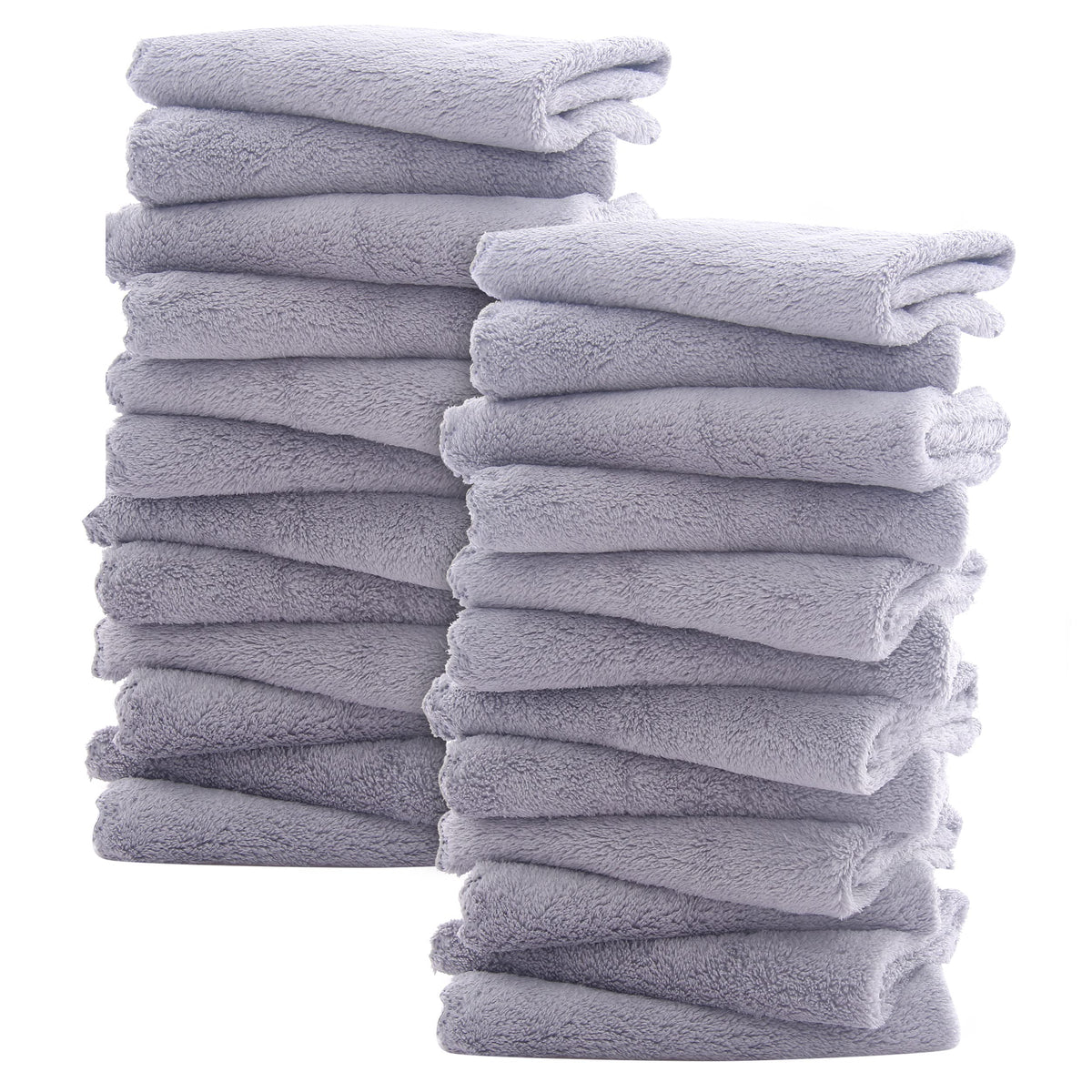 Sunny zzzZZ ultra-soft washcloths in coral fleece for gentle baby care