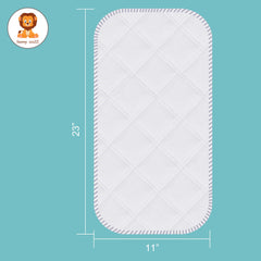 Sunny zzzZZ changing pad liner waterproof back coating close-up highlights leak protection.