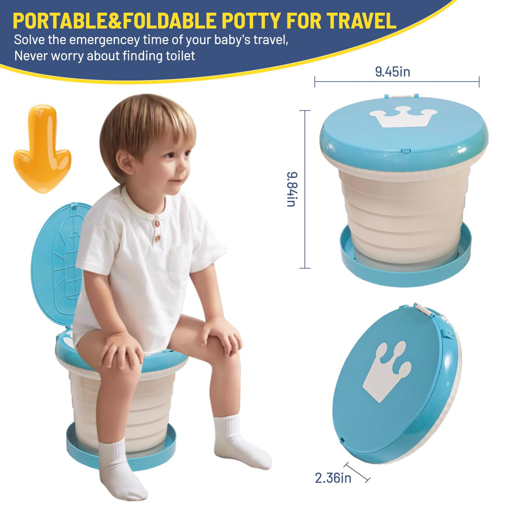 SunnySmile crown-design potty seat suitable for kids during camping