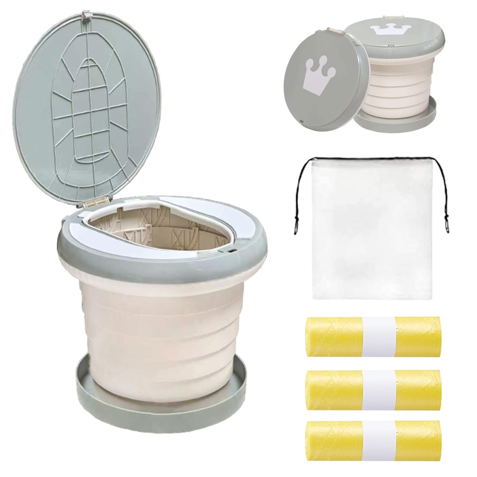 SunnySmile Travel Potty folding design shown for quick setup on the go