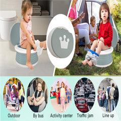 SunnySmile Travel Potty with splash guard to prevent leaks on journeys