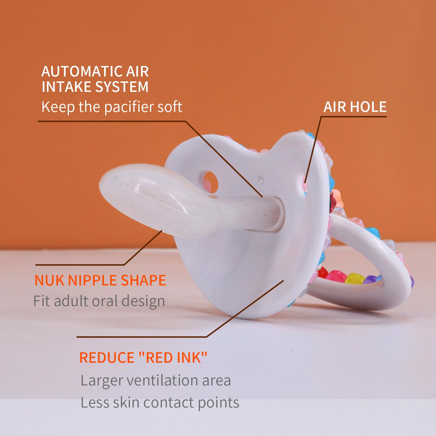 SUNOWE adult pacifier durable-materials for lasting use and reliability