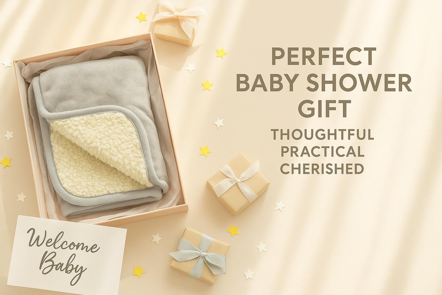 SUNSHINE & SNUGGLES stroller blanket compact for on-the-go cozy moments