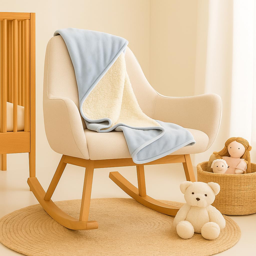 Sunshine and Snuggles travel blanket offering lightweight warmth on trips.