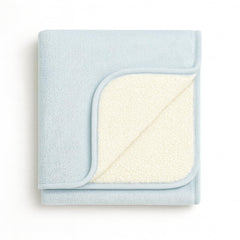 Sunshine and Snuggles ultra plush blanket close-up sherpa texture for baby softness.