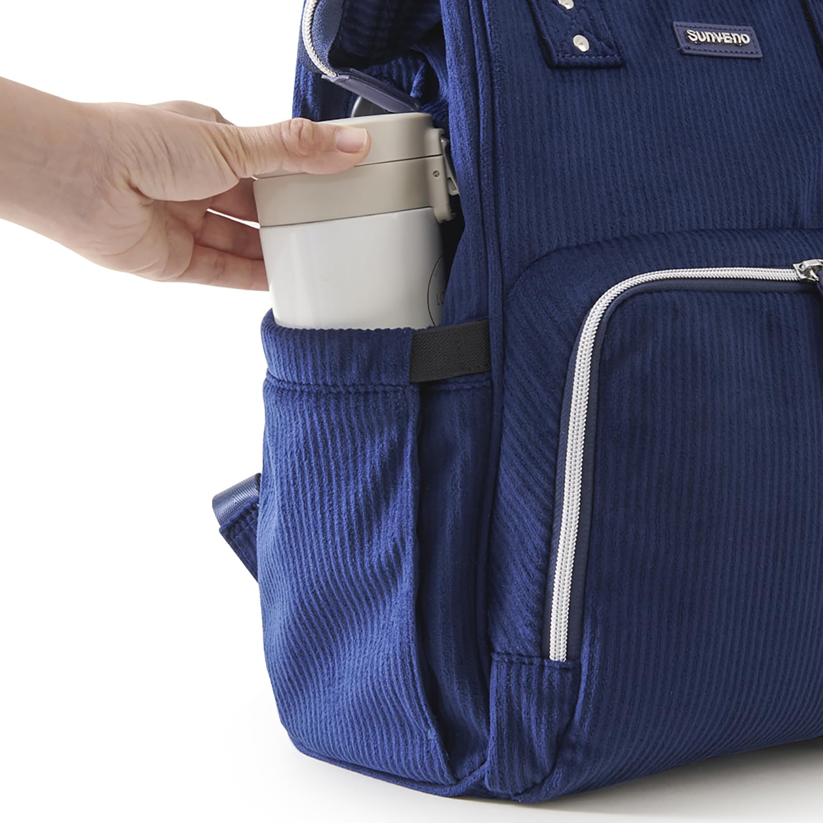 SUNVENO dual-zipper design enables one-handed access