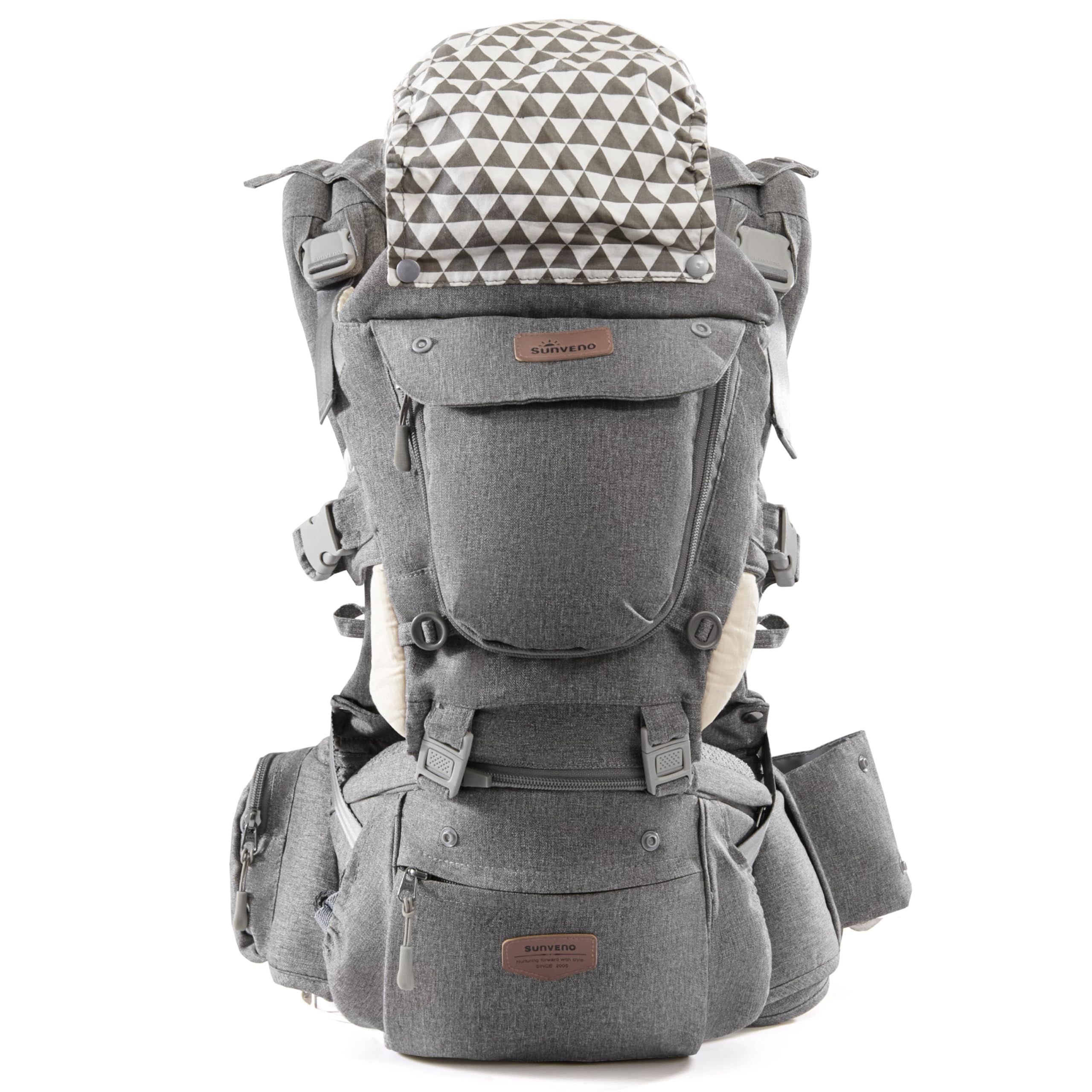 SUNVENO adjustable shoulder straps improve carrying comfort and fit