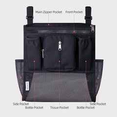 Sunveno deep center compartment stores diapers or a small blanket