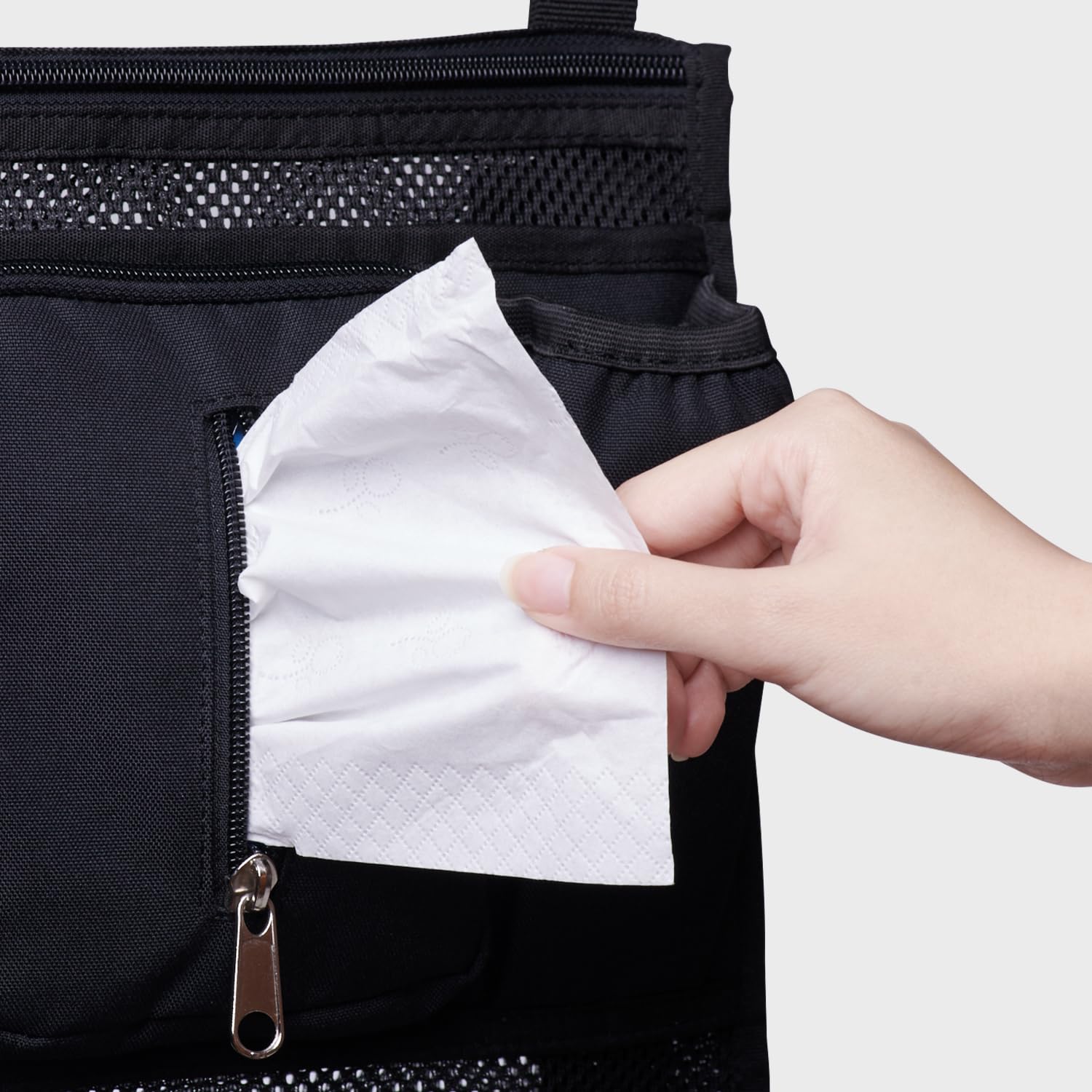 Sunveno zip-off wristlet for quick grab-and-go errands