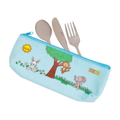 SunZio Kids four forks, sized for little hands and precise cutting.