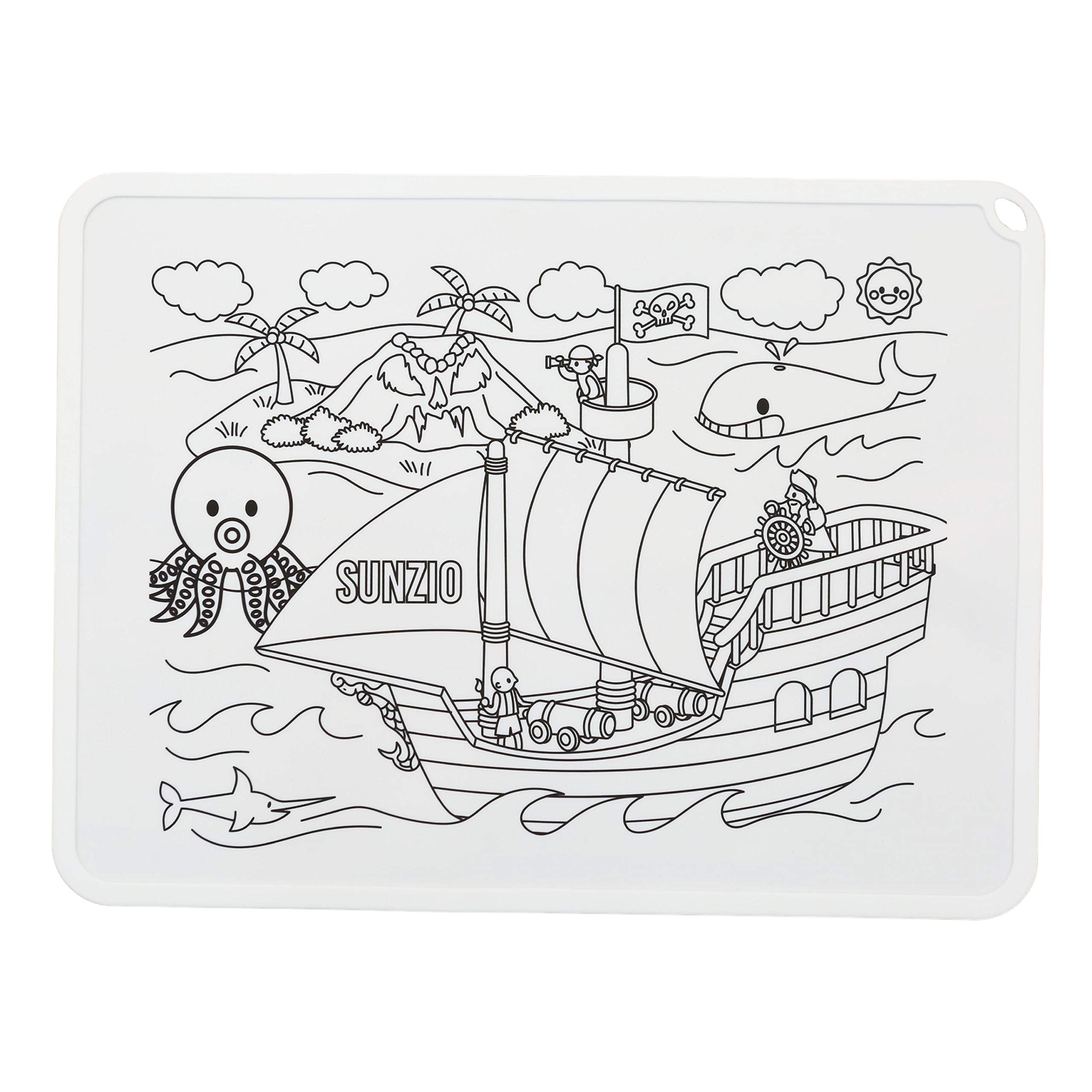 SunZio easy-clean silicone placemats make cleanup quick after meals.