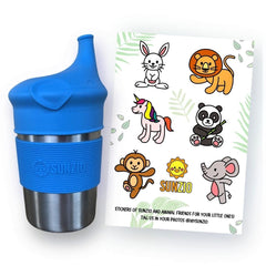 SUNZIO easy-grip cup with textured sides for little hands.