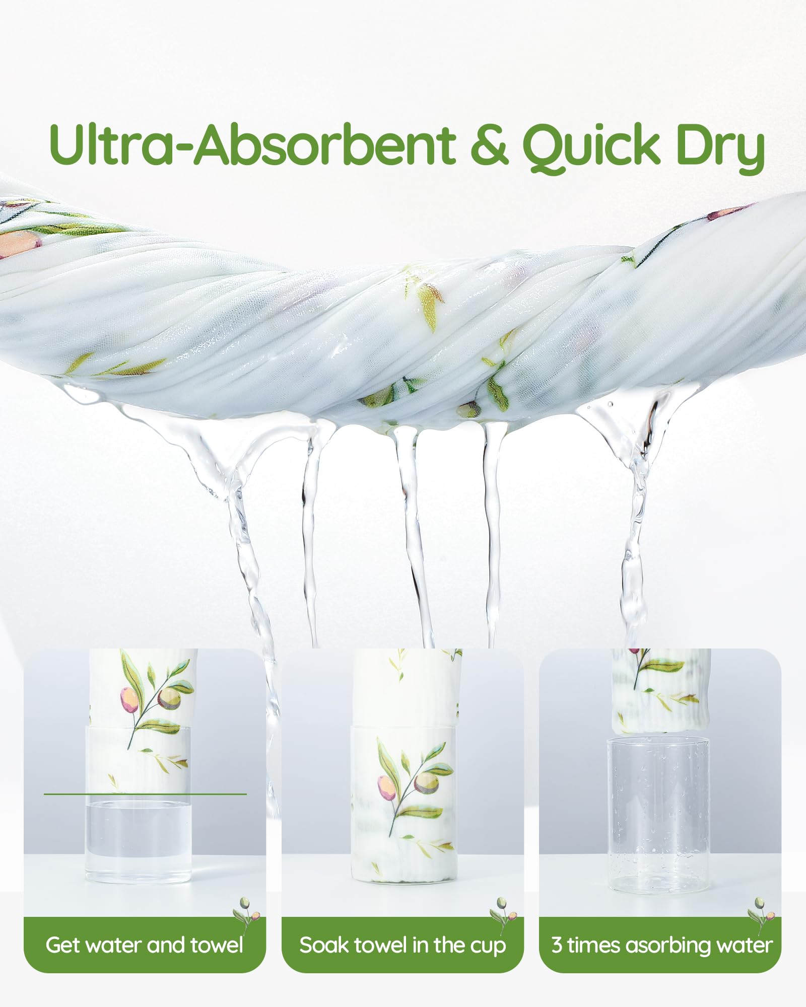 SUOSDEY towel shows high absorption and soft bamboo-cotton blend