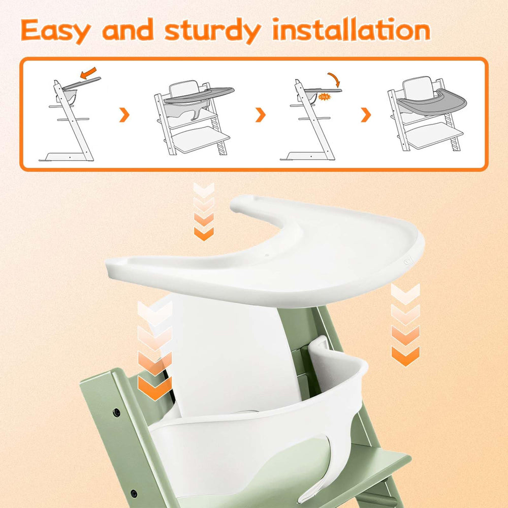 SupaoSPG tray easy to install and remove for busy mealtimes.