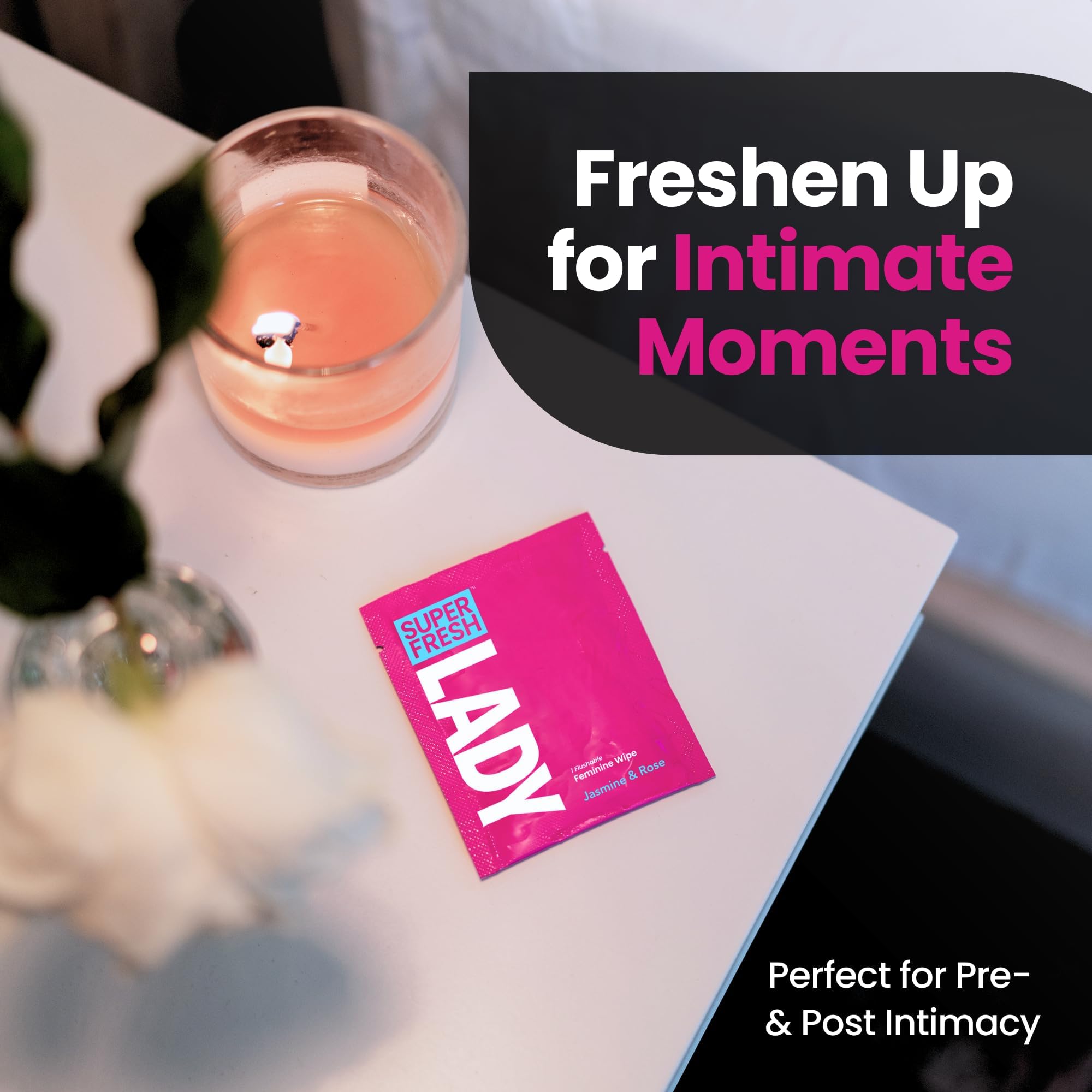 Super Fresh Co Travel size wipes — perfect for travel bags.