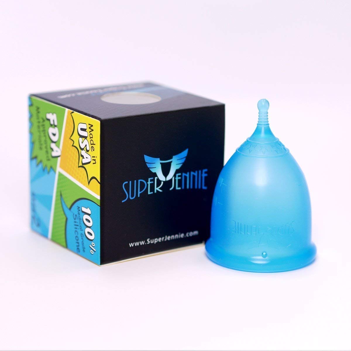Super Jennie period cup held in hand, comfortable and large-capacity for heavy flow