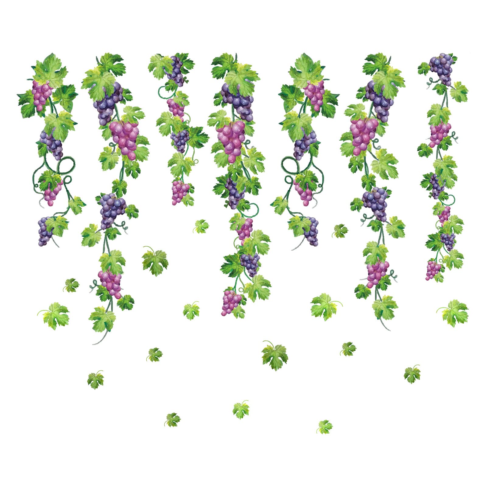 SUPERDANT Colorful Grapes Vine wall decor adds a vibrant focal point to your living room.