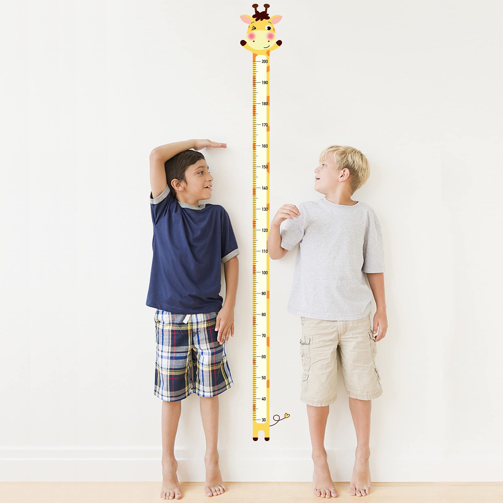 SUPERDANT growth chart giraffe decal for smooth surfaces and easy application