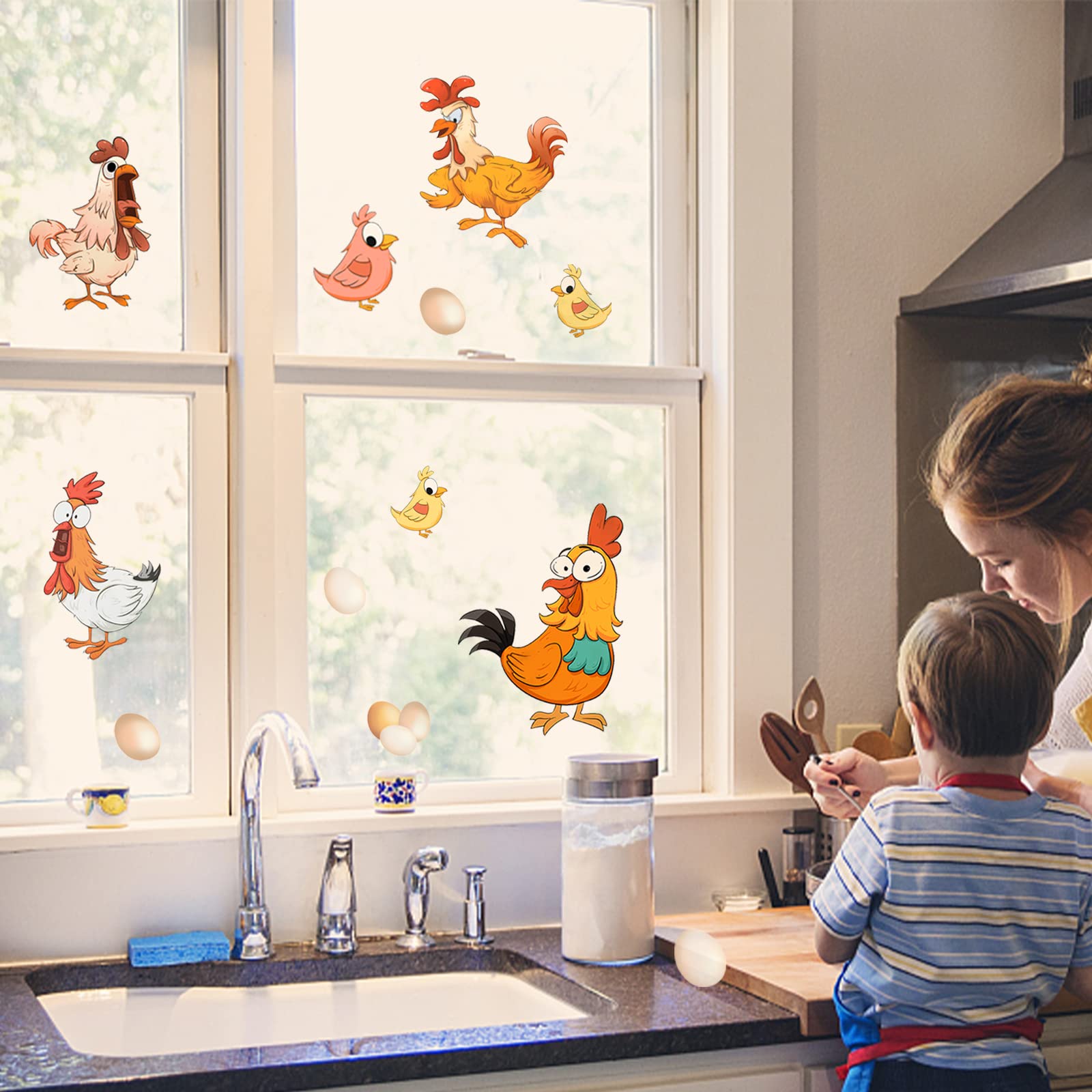 SUPERDANT eggs wall sticker adds whimsical detail to any wall