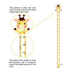 SUPERDANT giraffe height chart growth decal ideal for nurseries and classrooms