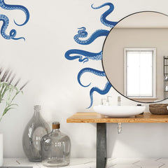 SUPERDANT under-the-sea bathroom wall decal, waterproof and durable.