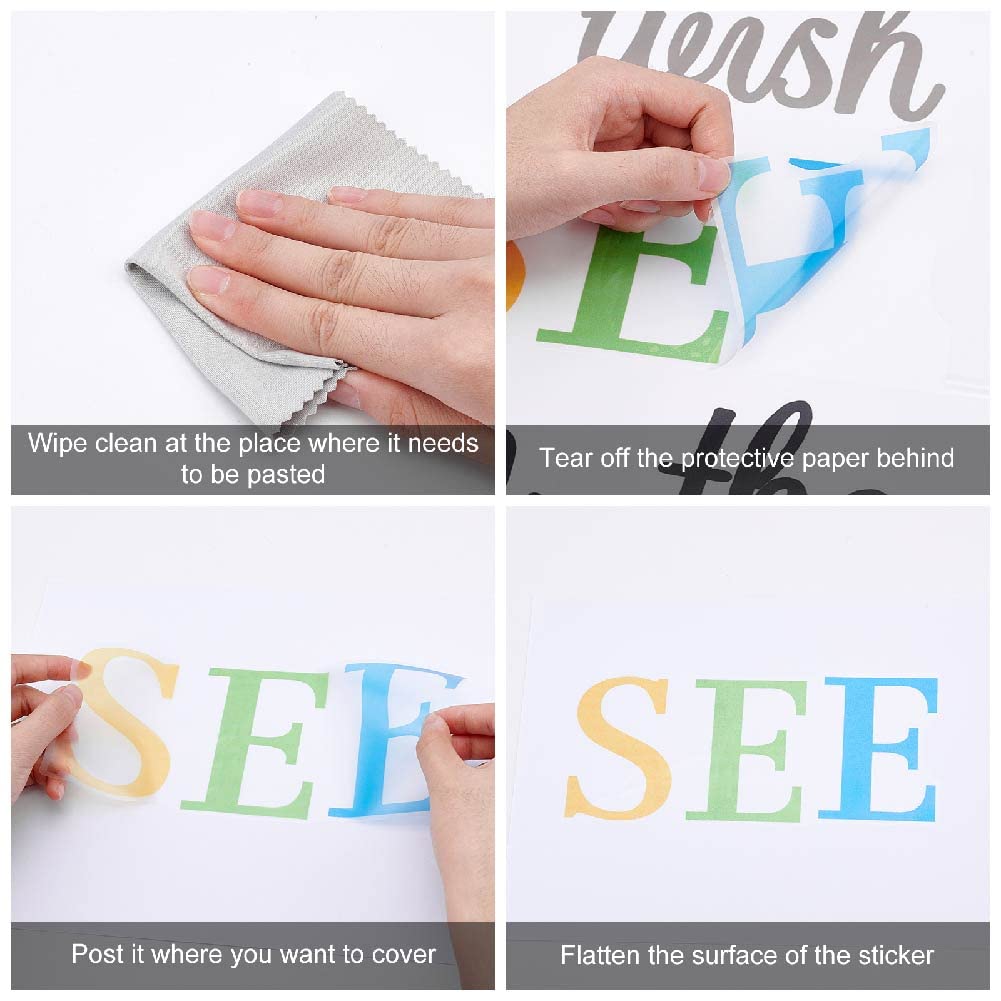 SUPERDANT two-sheet packaging keeps wall decals protected during shipping and storage.