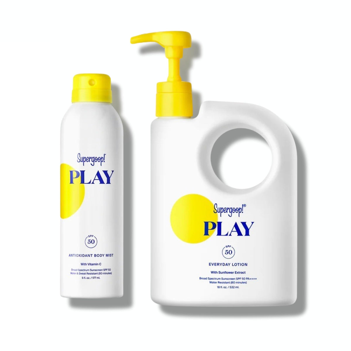 Supergoop PLAY Everyday Lotion SPF 50 bottle offers lightweight hydration and broad protection