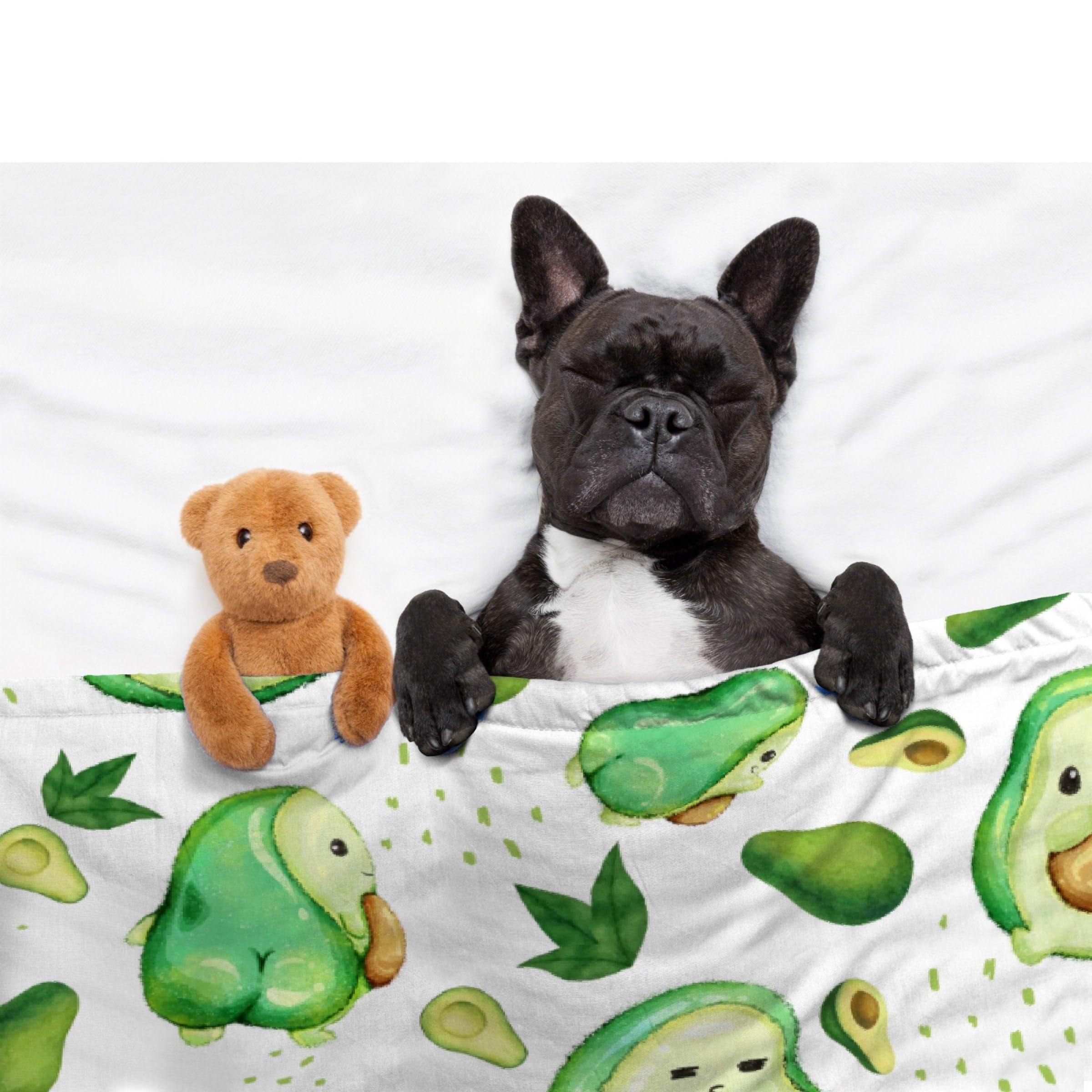 Superich avocado watercolor baby blanket cozy kids-room vibe.