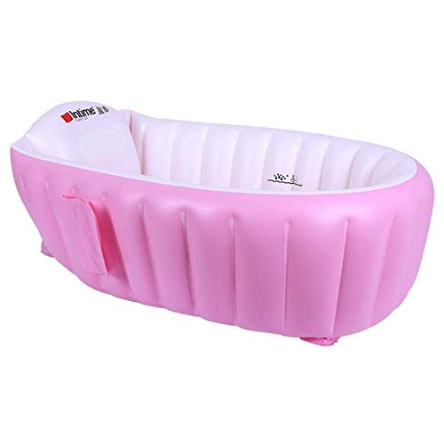 SuperLi inflatable tub folds compactly for storage when not in use.