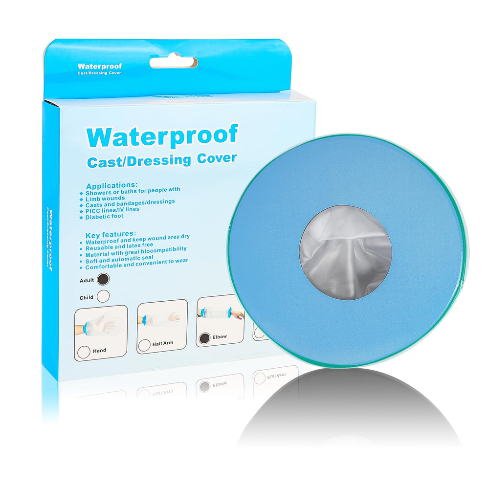 SUPERNIGHT easy-on-off elbow cover supports bathing for active kids.