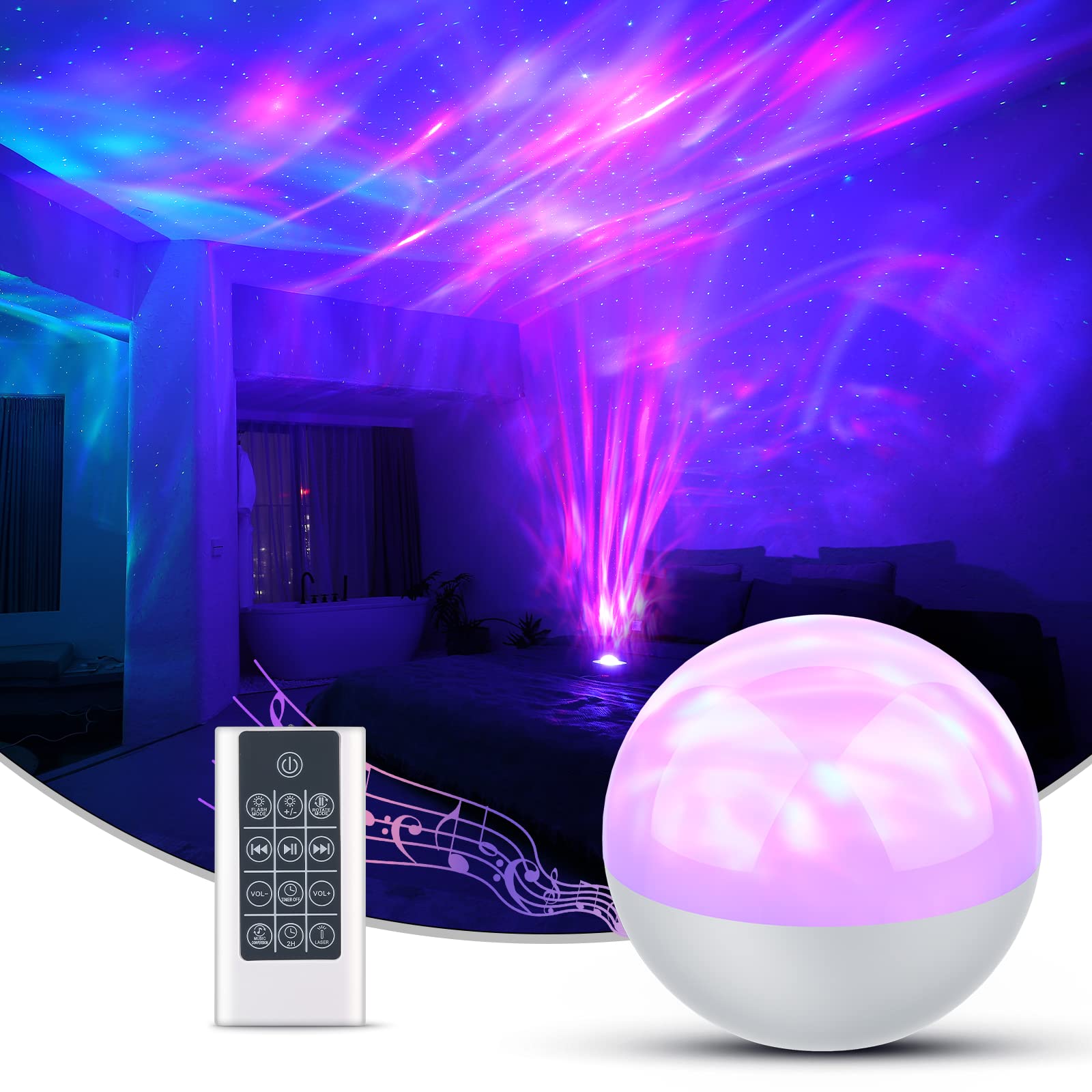 SUPFOO Galaxy Projector creates a calming star projection for sleep and ambience