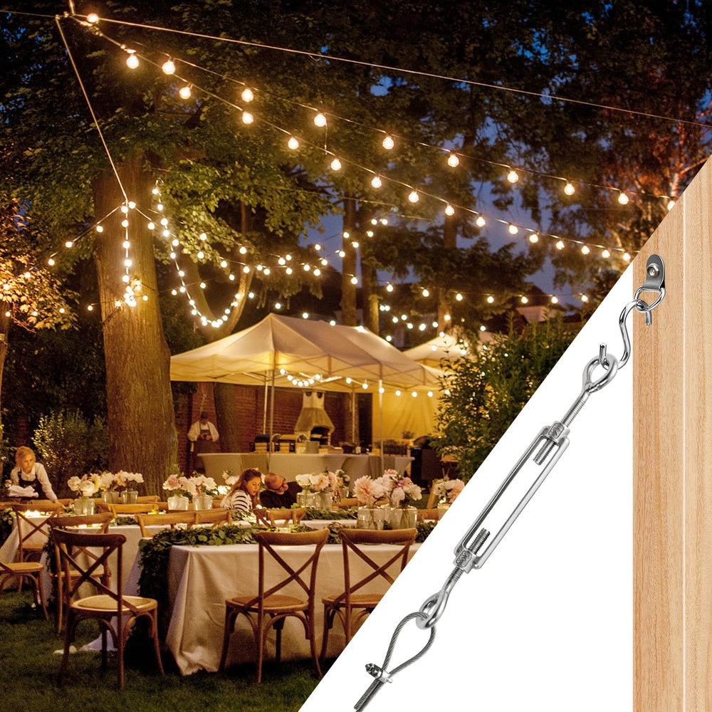 Supkiir S-hooks with cables for versatile outdoor hanging tasks.