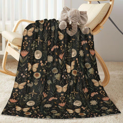 SUPLUCHOM baby blanket Butterfly Moon Flower pattern offers cozy warmth for newborns