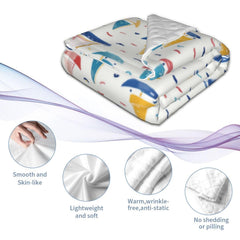 SUPLUCHOM portable folding blanket easy to store