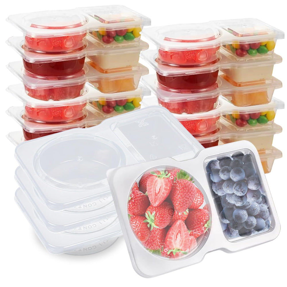 SUPPHOUS dual-compartment lunchbox keeps snacks separate and fresh during lunch breaks