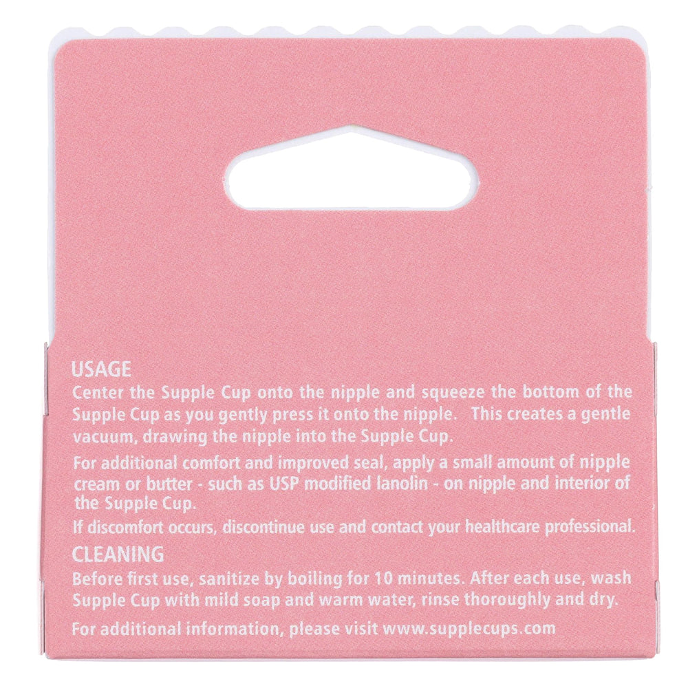 Supple Cups illustrate gentle suction for shy nipples and better latch.