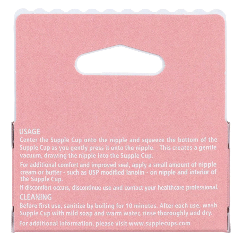 Supple Cups size 4 fit shown for comfortable nipple contact.