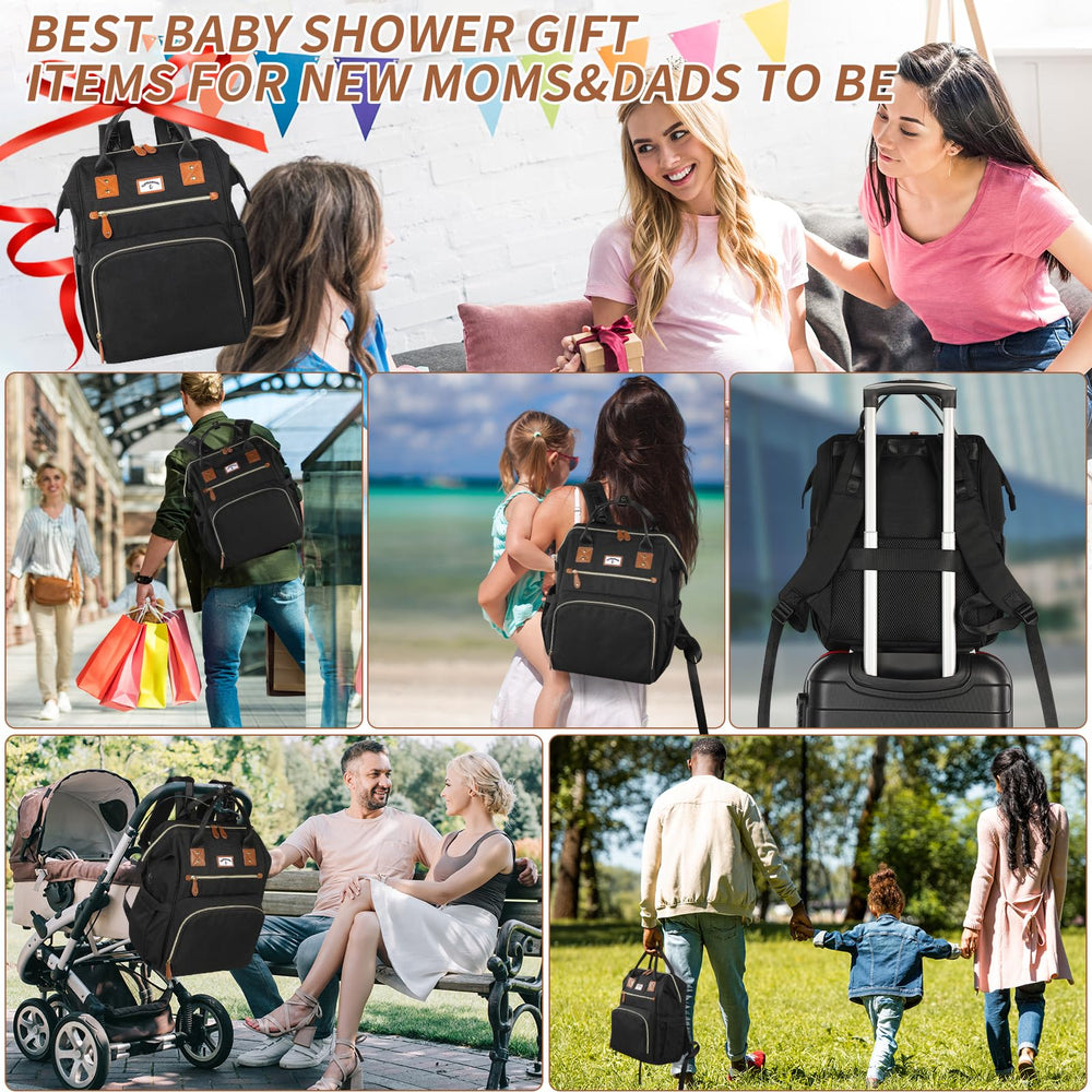 SUPROMOMI diaper bag backpack multiple pockets keep items neatly organized