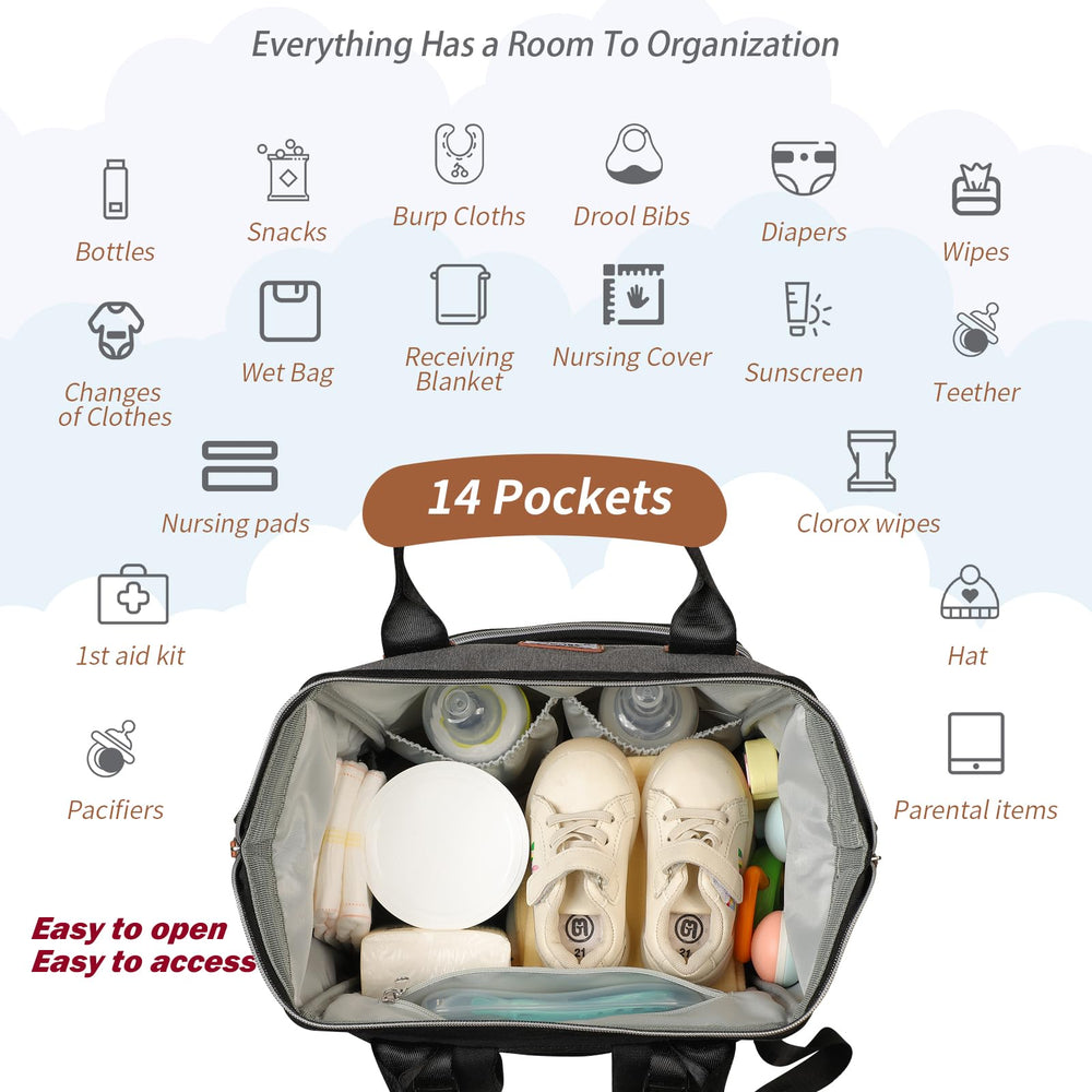 Stroller attachment-ready SUPROMOMI bag keeps essentials within reach