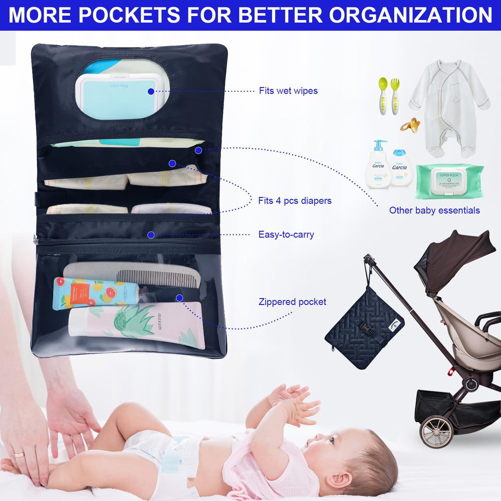 Supromomi diaper bag tote dry-wet separation helps organize outings.