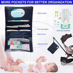 Supromomi diaper bag tote dry-wet separation helps organize outings.
