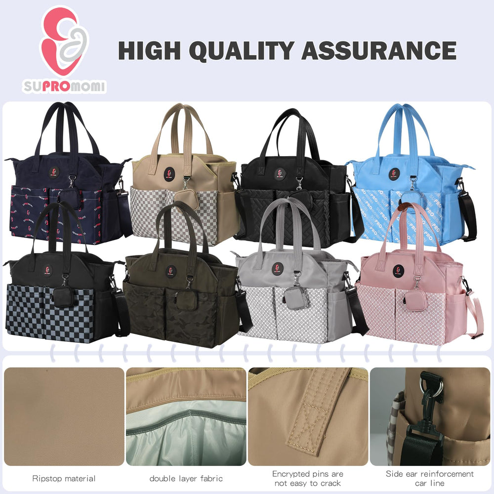 SUPROMOMI gift-ready diaper bag makes a thoughtful present for new parents.